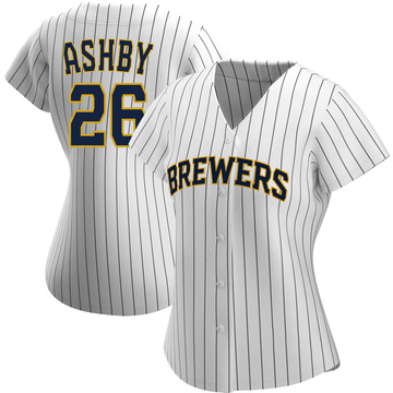 Aaron Ashby 26 2022-23 City Connect Milwaukee Brewers Jersey - Powder Blue  - Robokeg - Robokeg