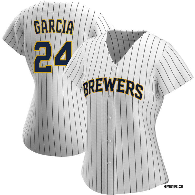 Replica Avisail Garcia Women's Milwaukee Brewers White /Navy Alternate ...