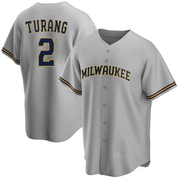 Brice Turang Milwaukee Brewers Nike Home Replica Player Jersey - Cream