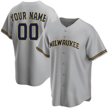 Thyago Vieira Women's Nike Cream Milwaukee Brewers Home Replica Custom Jersey