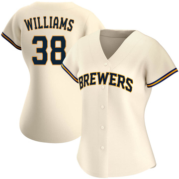 Brewers DEVIN WILLIAMS Signed Official NIKE Replica Cream Jersey AUTO w/  ROY JSA