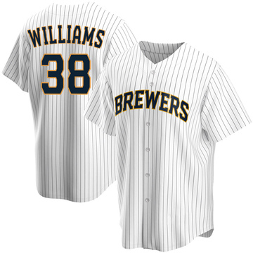 Milwaukee Brewers 38 Devin Williams Road Team Gray Jersey - Dingeas