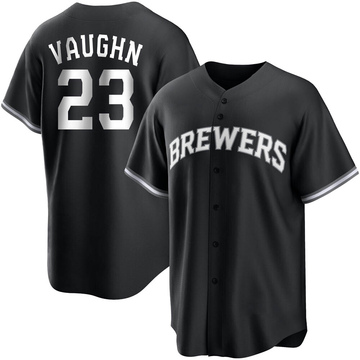 Women's Milwaukee Brewers Greg Vaughn Replica Gray Road Jersey