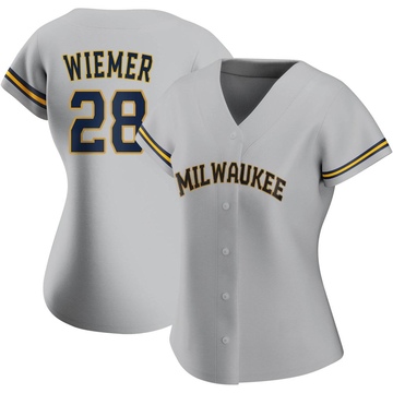 Joey Wiemer Milwaukee Brewers Nike Home Replica Player Jersey - Cream