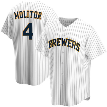 Paul Molitor Robin Yount Jersey Men's #4 Milwaukee Brewers Baseball Jersey  S-5xl - Buy Brewers Jersey,Robin… en 2023