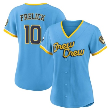 Sal Frelick Men's Nike White Milwaukee Brewers Alternate Replica Custom Jersey