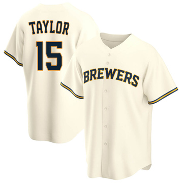 Tyrone Taylor Men's Nike White Milwaukee Brewers Alternate Replica Custom Jersey Size: Extra Large