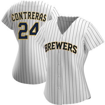 William Contreras #24 Milwaukee Brewers 2023 Season AOP Baseball Shirt  Fanmade