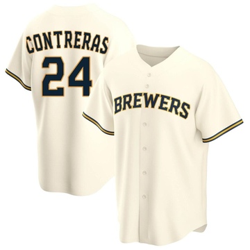 Youth Milwaukee Brewers Willy Adames Cool Base Home Jersey – White –  Outfitters Adventure